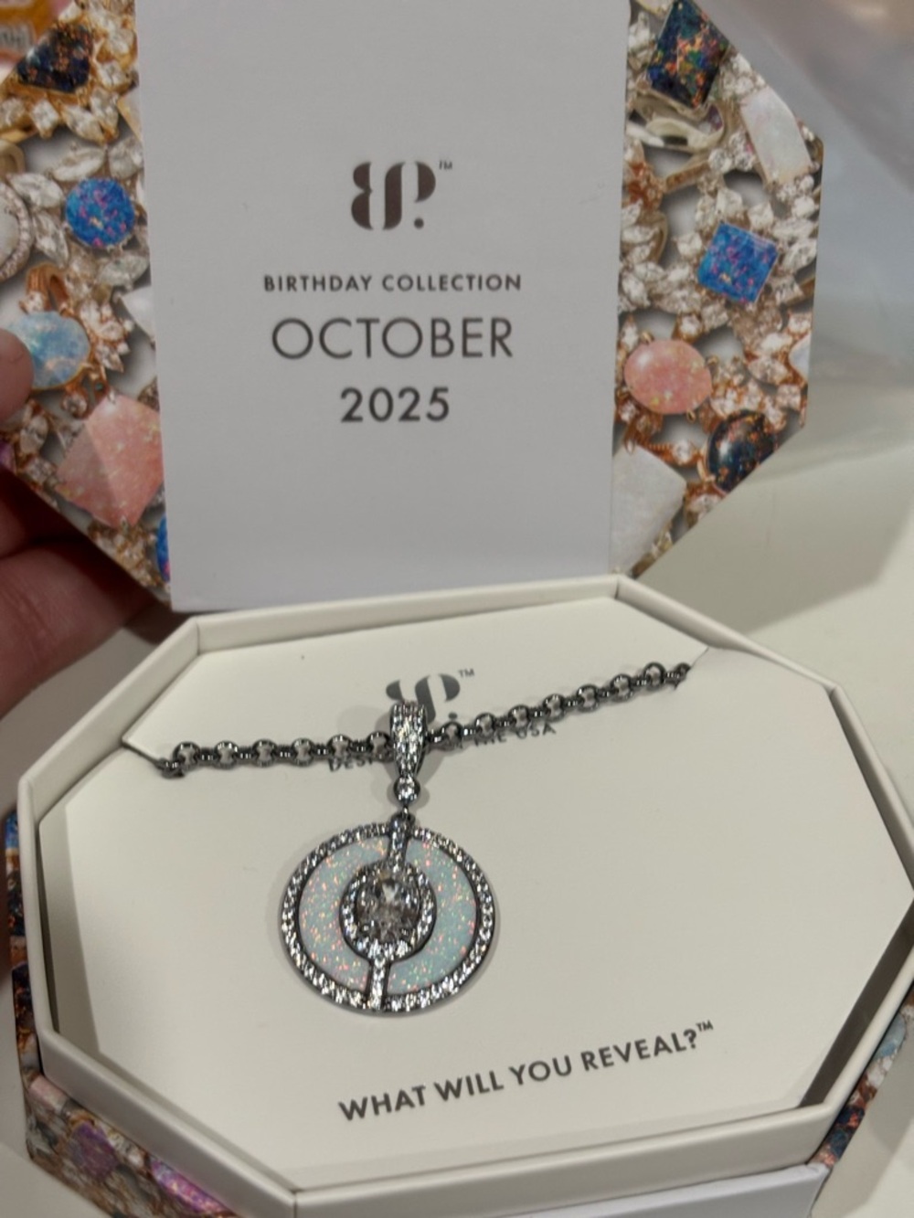 Bomb party oct 2025 hema Opal Pendant Necklace Grace was the armor